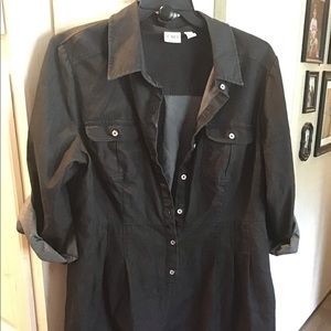 Ladies plus denim dress